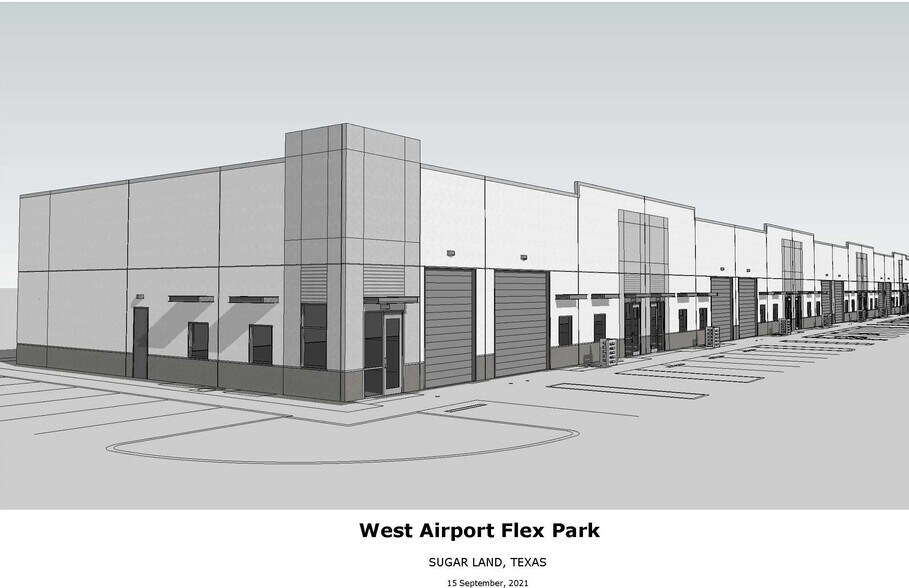12425 W Airport Blvd, Sugar Land, TX for sale - W. Airport Flex Elevations Layout Rev1 Concrete 1 - Image 1 of 13