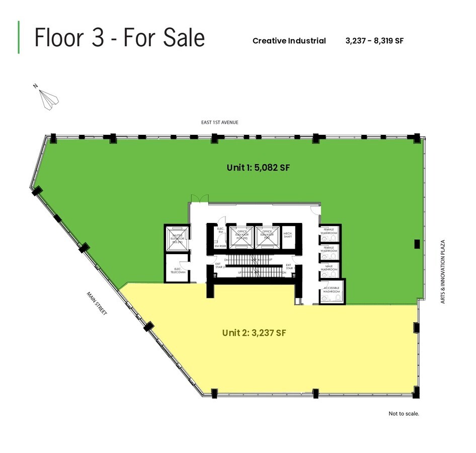 220 East 1st Ave, Vancouver, BC V5T 1A5 - Unit 1 - - Floor Plan - Image 1 of 1
