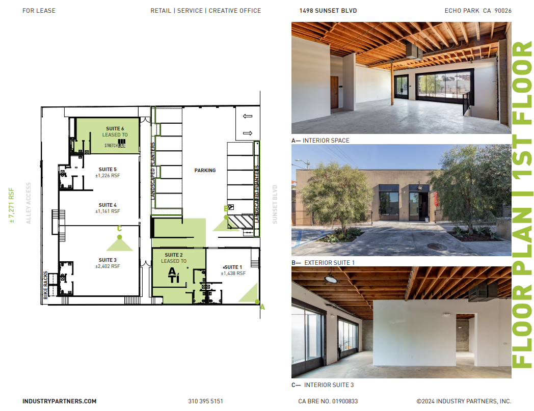 1498 W Sunset, Los Angeles, CA for lease Floor Plan- Image 1 of 1