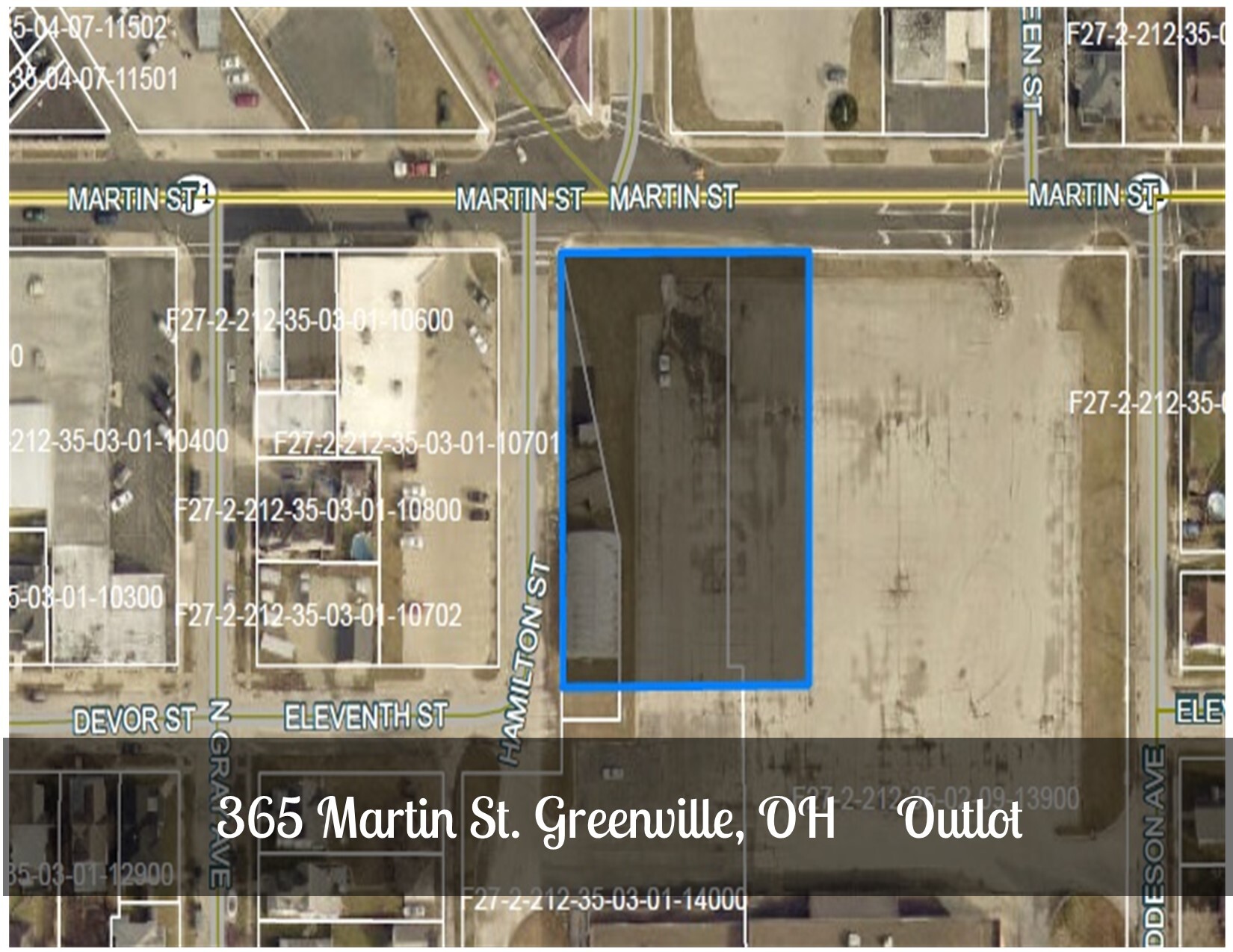 365 Martin St, Greenville, OH for sale Aerial- Image 1 of 9