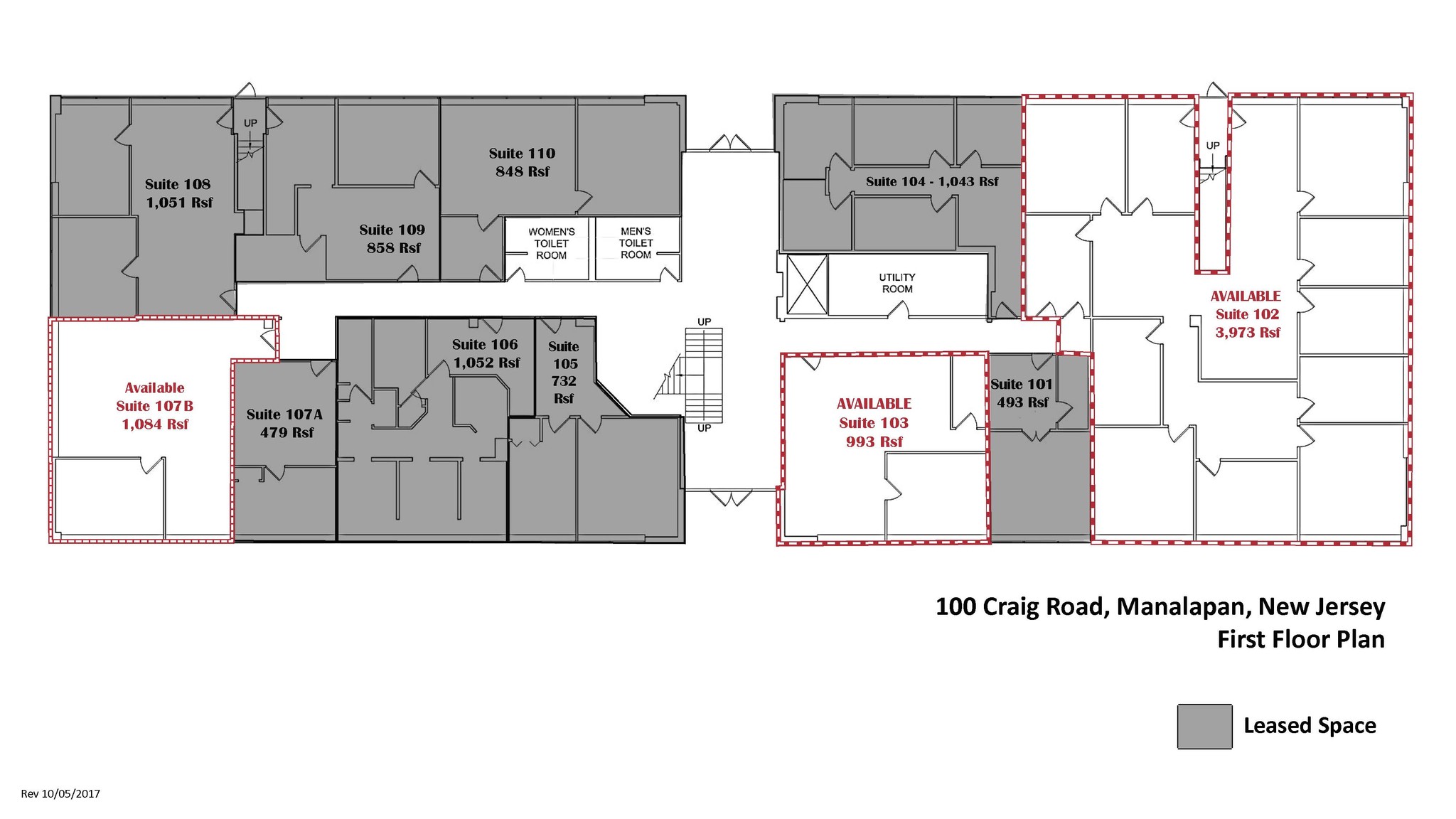 100 Craig Rd, Manalapan, NJ for sale Floor Plan- Image 1 of 1