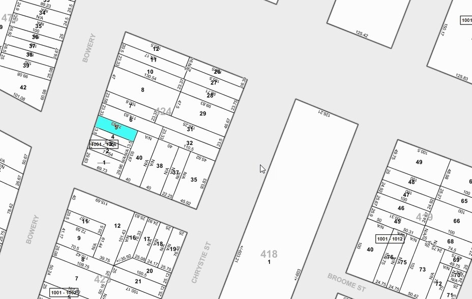 159 Bowery, New York, NY for lease - Plat Map - Image 2 of 9