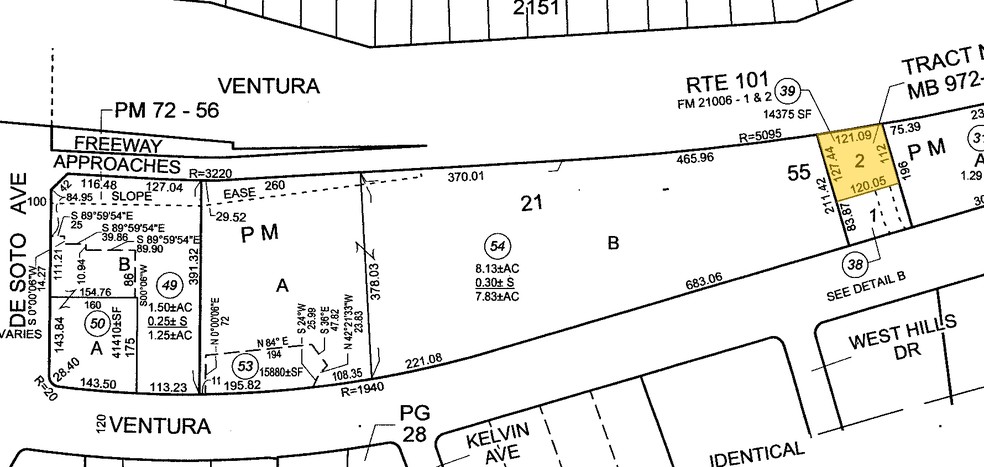 20631 Ventura Blvd, Woodland Hills, CA for lease - Plat Map - Image 2 of 22