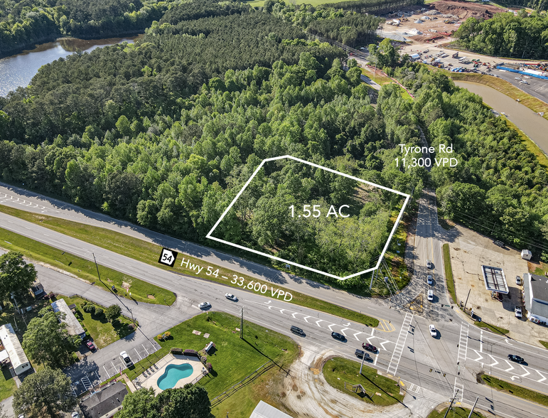 Highway 54 Hwy, Fayetteville, GA for lease - Aerial - Image 1 of 4