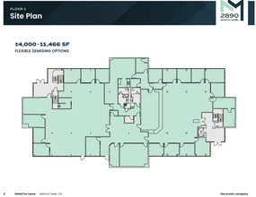 2890 N Main St, Walnut Creek, CA for lease Floor Plan- Image 1 of 1