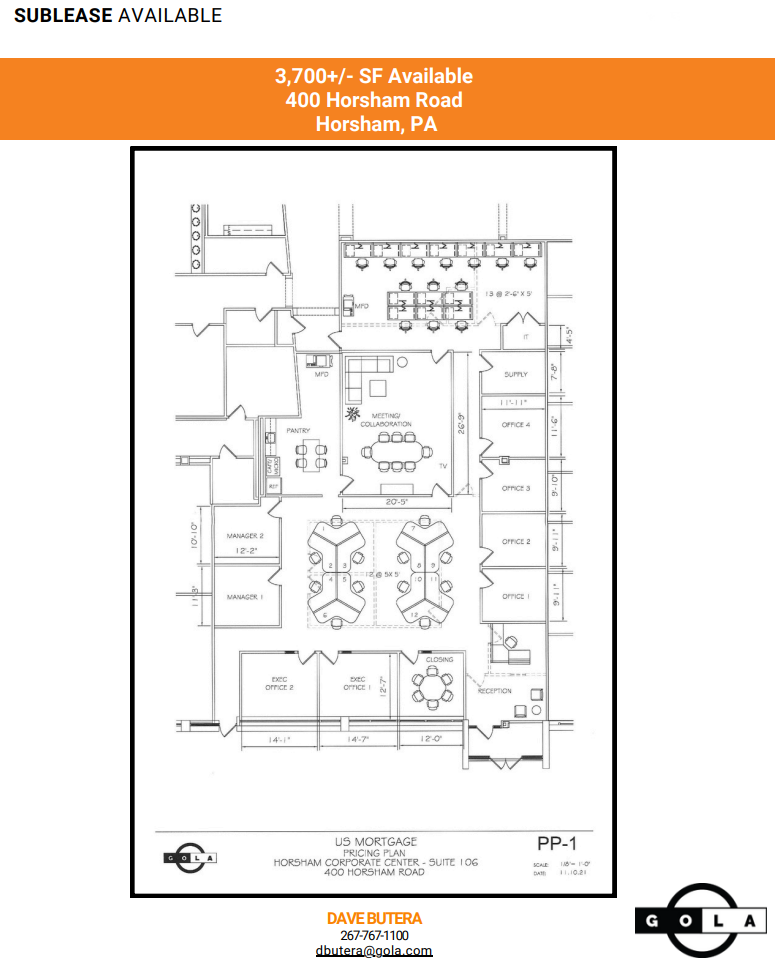 400 Horsham Rd, Horsham, PA for lease Floor Plan- Image 1 of 1