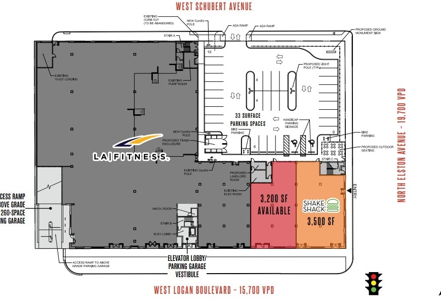 2700 N Elston Ave, Chicago, IL for lease Floor Plan- Image 1 of 1