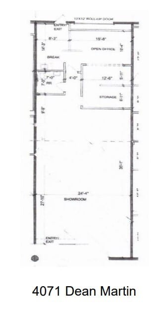 4045-4063 Dean Martin Dr, Las Vegas, NV for lease Floor Plan- Image 1 of 1
