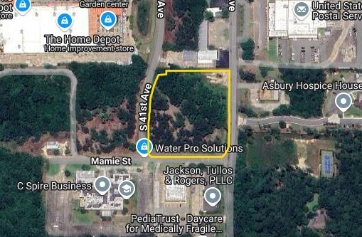 00 S. 40th Street, Hattiesburg, MS for sale Aerial- Image 1 of 7