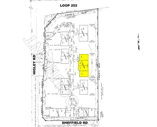 1355 S Higley Rd, Gilbert, AZ for lease - Plat Map - Image 2 of 5