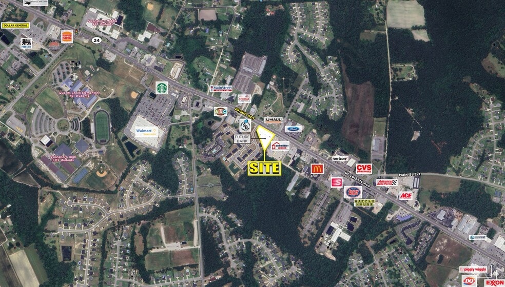 1017 W Corbett Ave, Swansboro, NC for lease - Aerial - Image 1 of 4