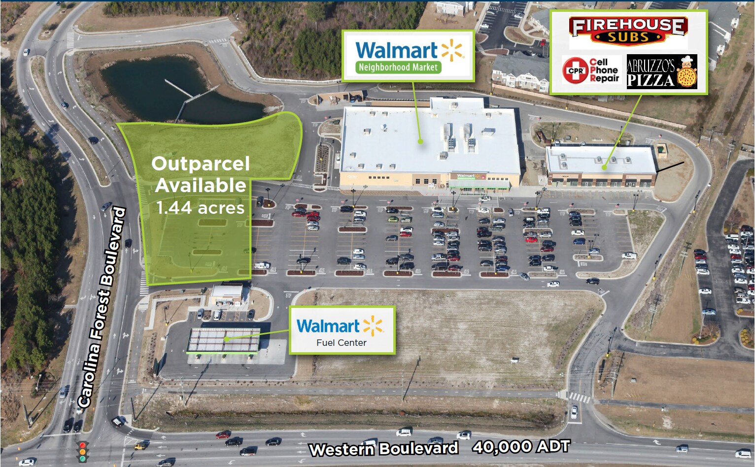 Western Blvd, Jacksonville, NC for sale Aerial- Image 1 of 1