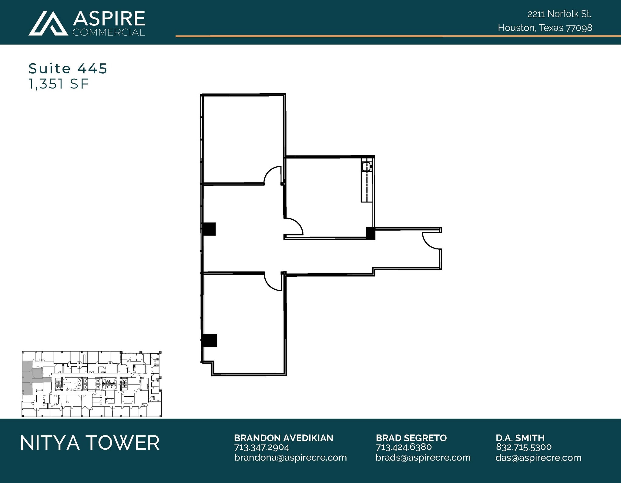 2211 Norfolk St, Houston, TX for lease Floor Plan- Image 1 of 1
