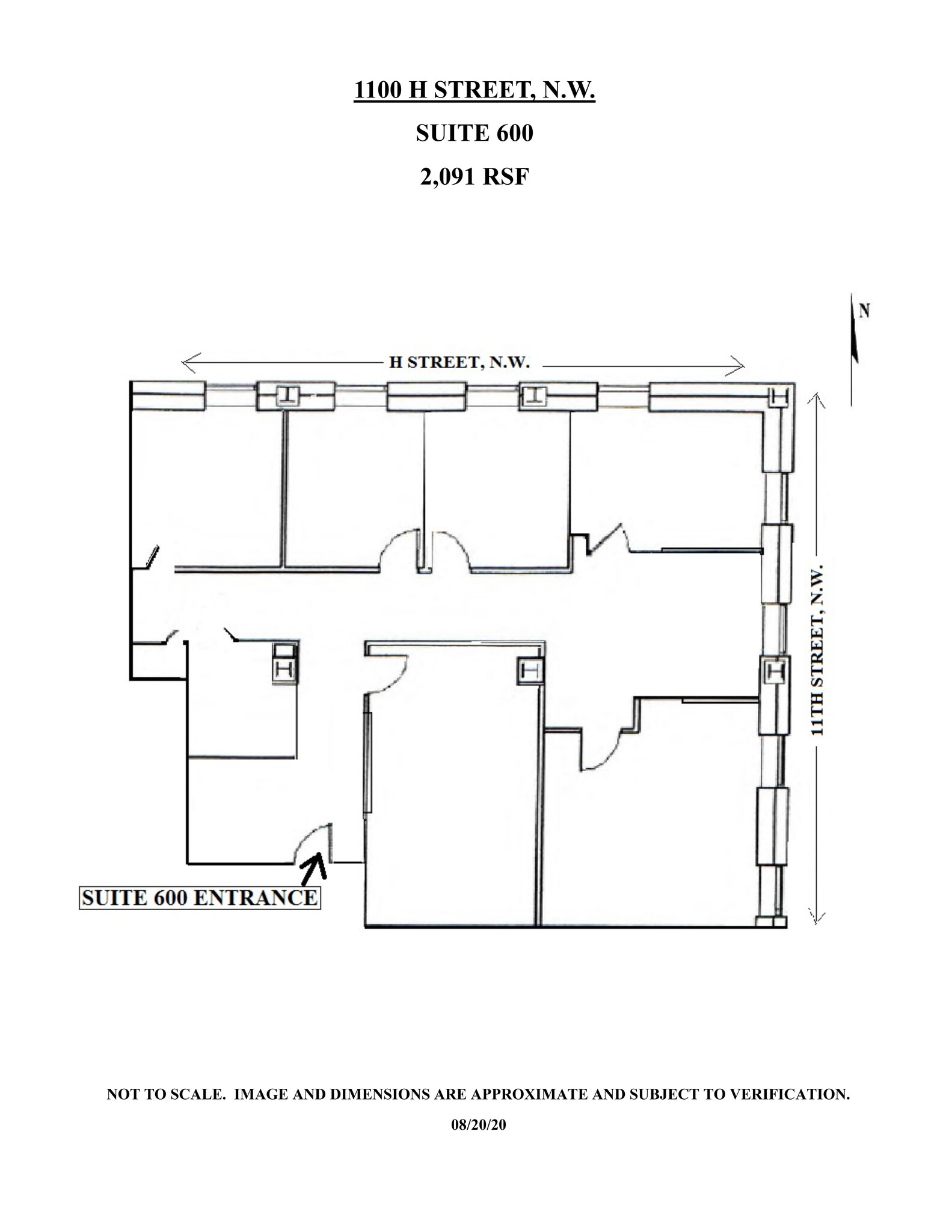 1100 H St NW, Washington, DC for lease Site Plan- Image 1 of 6