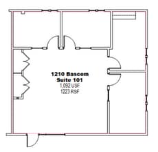 1190 S Bascom Ave, San Jose, CA for lease Floor Plan- Image 1 of 1