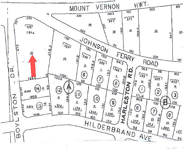 325 Mount Vernon Hwy NE, Atlanta, GA for sale - Plat Map - Image 2 of 5