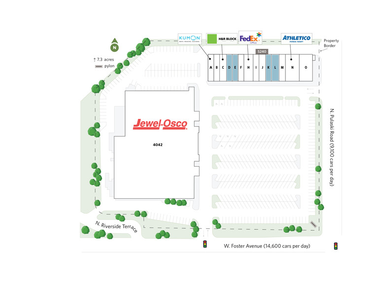 5240 N Pulaski Rd, Chicago, IL for lease - Site Plan - Image 3 of 9