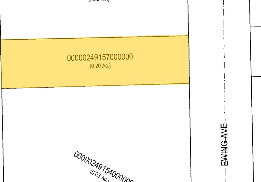 819 N Ewing Ave, Dallas, TX for sale - Plat Map - Image 1 of 1