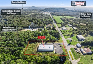 2325 Highway 5 N, Mountain Home, AR - AERIAL  map view
