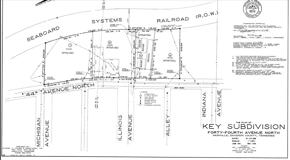 820 & 900 44th Ave N, Nashville, TN for sale - Plat Map - Image 2 of 2