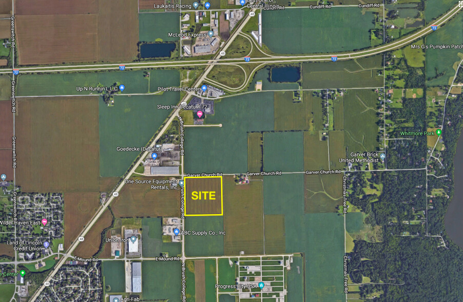 N Brush College Rd, Decatur, IL for lease - Aerial - Image 1 of 2