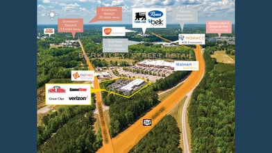 844-877 E Gannon Ave, Zebulon, NC - AERIAL  map view