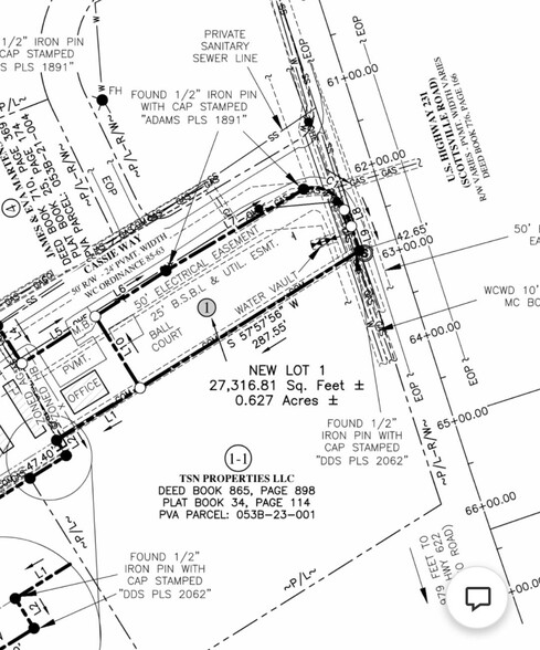 5301 Scottsville Road Rd, Bowling Green, KY for sale - Plat Map - Image 1 of 1