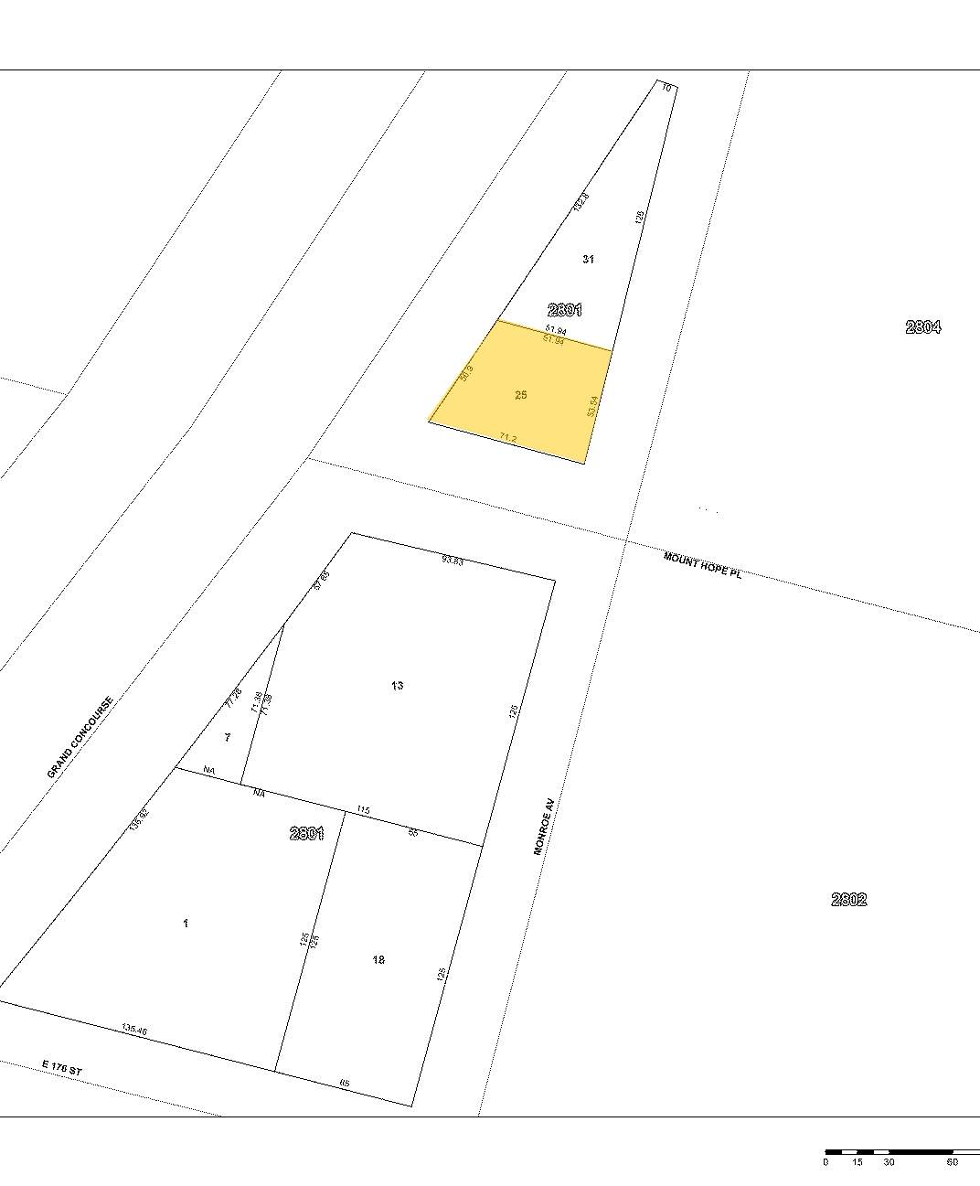 1870 Grand Concourse, Bronx, NY for sale Plat Map- Image 1 of 1