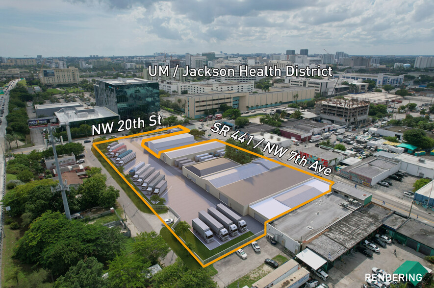 2055 NW 7th Ave, Miami, FL for lease - Aerial - Image 1 of 6