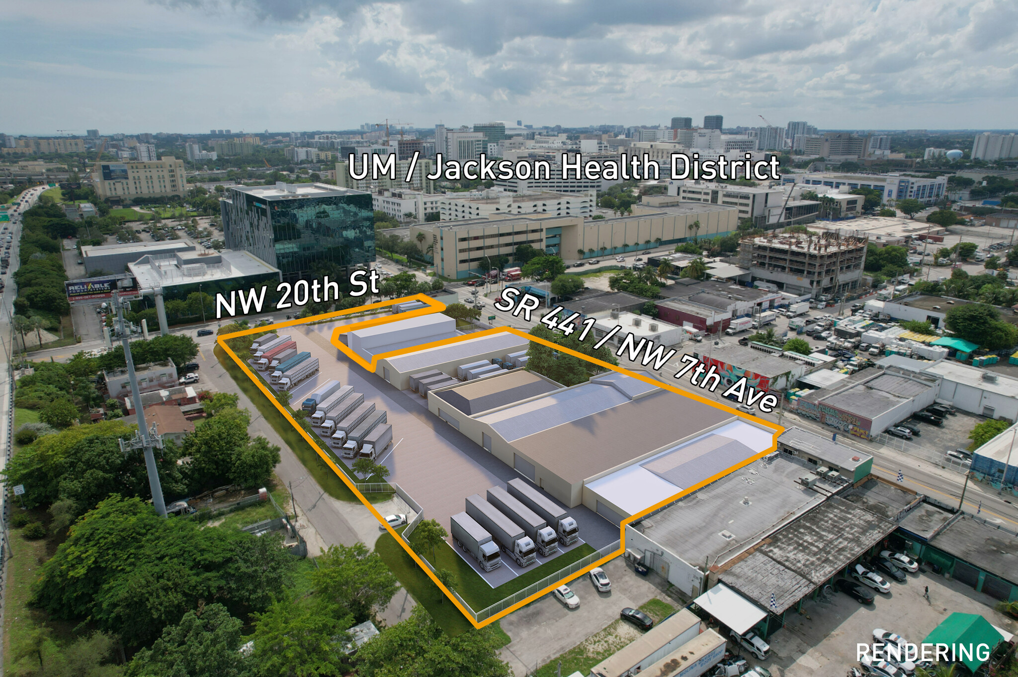 2055 NW 7th Ave, Miami, FL for lease Aerial- Image 1 of 7