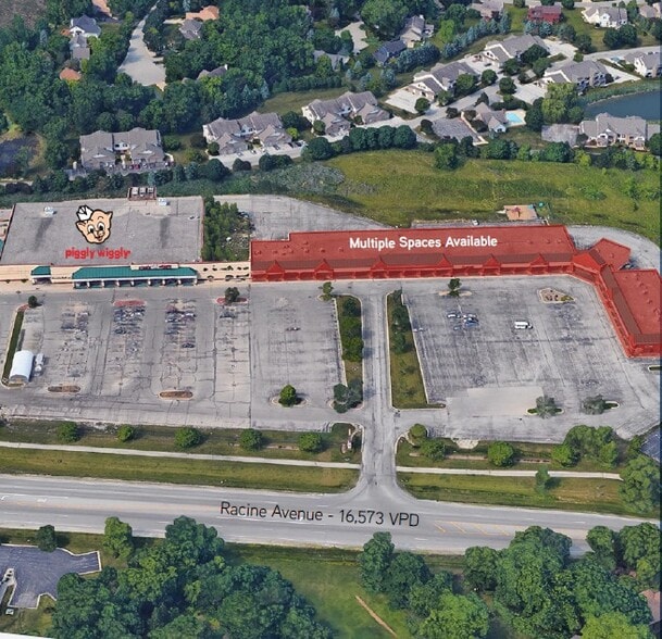 W189S7819-W189S7839 Racine Ave, Muskego, WI for lease - Aerial - Image 2 of 2