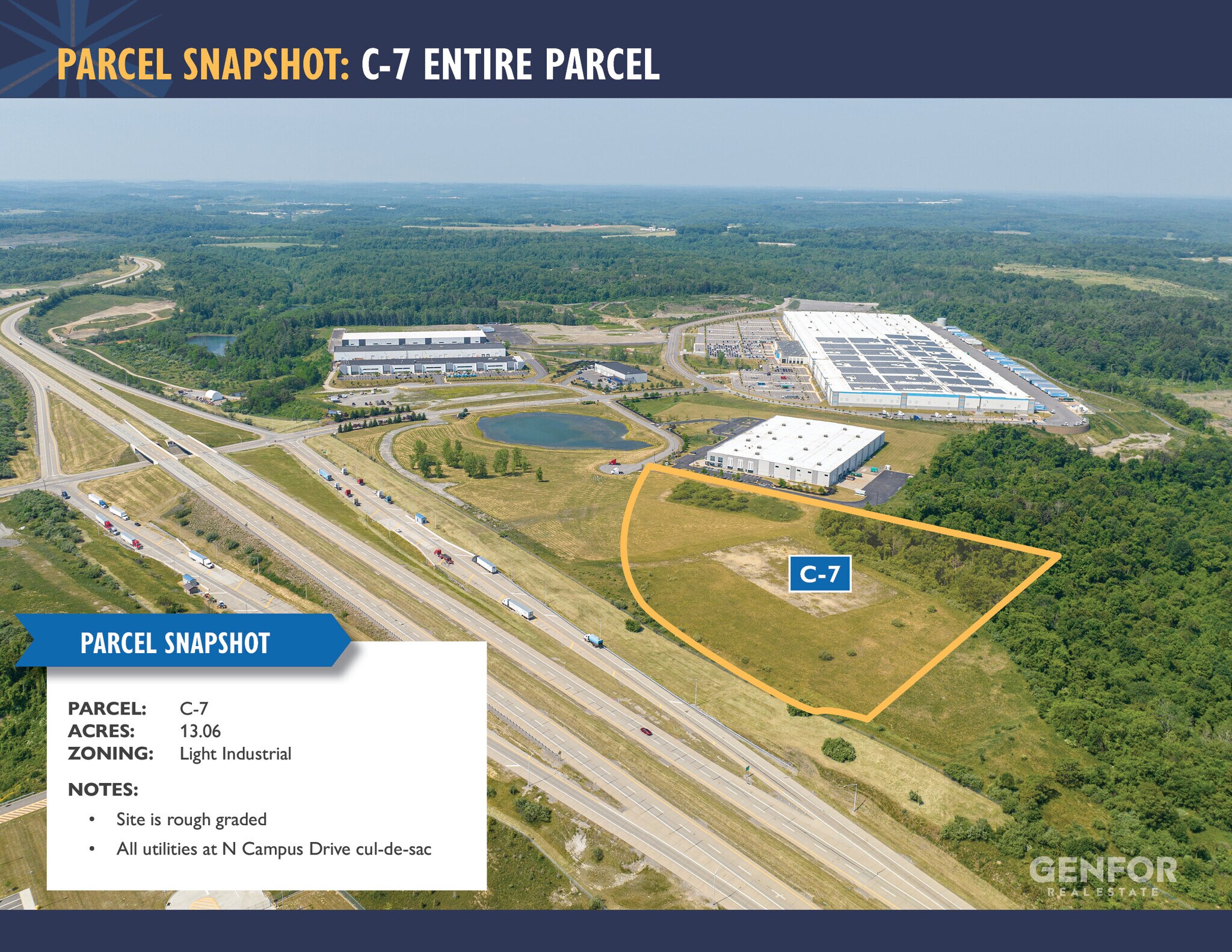 North Campus Drive, Imperial, PA for sale Aerial- Image 1 of 7