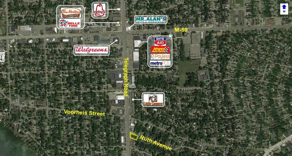 S Telegraph Rd, Pontiac, MI for sale - Aerial - Image 3 of 10