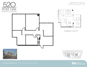 520 Post Oak Blvd, Houston, TX for lease Floor Plan- Image 1 of 2