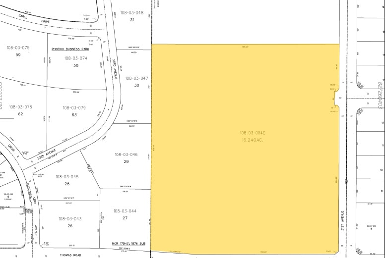 3102 W Thomas Rd, Phoenix, AZ for lease - Plat Map - Image 3 of 8