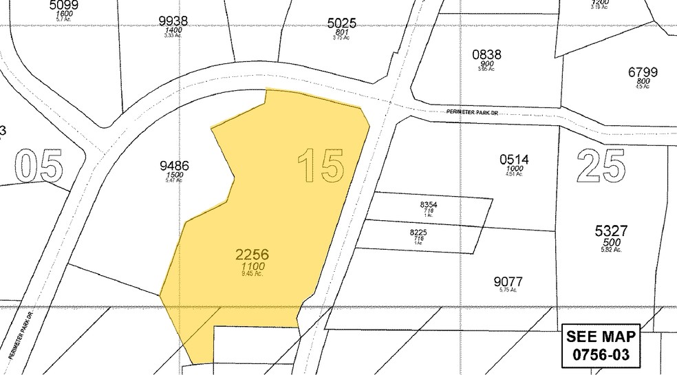 1100 Perimeter Park Dr, Morrisville, NC for lease - Plat Map - Image 2 of 7