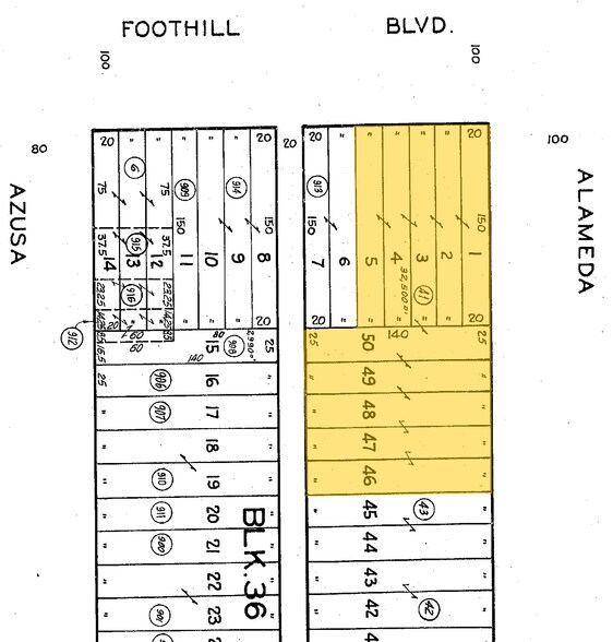152 E Foothill Blvd, Azusa, CA for sale - Plat Map - Image 1 of 1