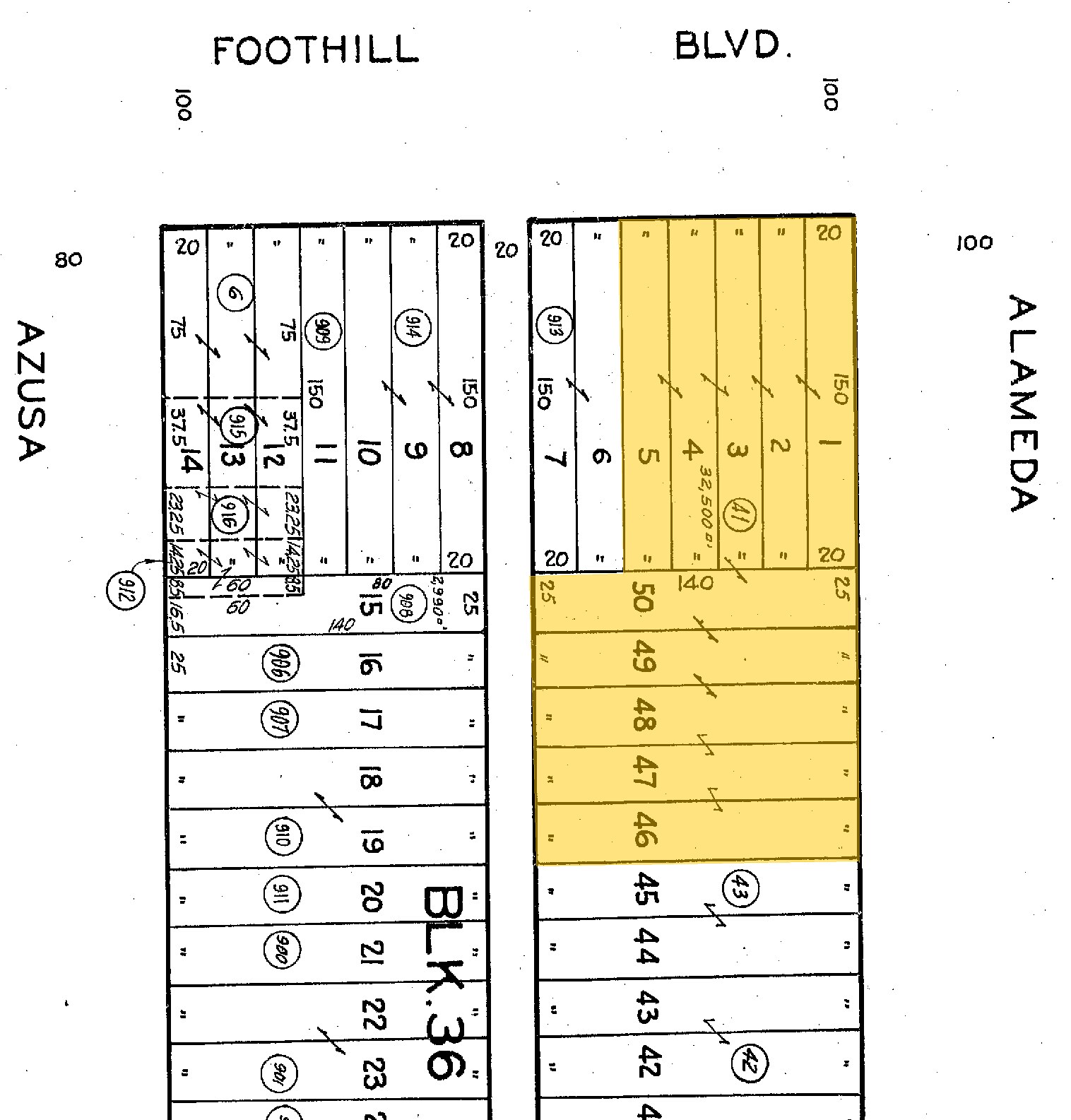 152 E Foothill Blvd, Azusa, CA for sale Plat Map- Image 1 of 1