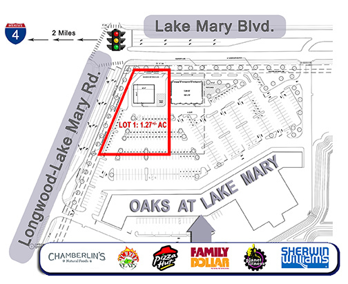 3037 W Lake Mary Blvd, Lake Mary, FL for lease - Site Plan - Image 2 of 4