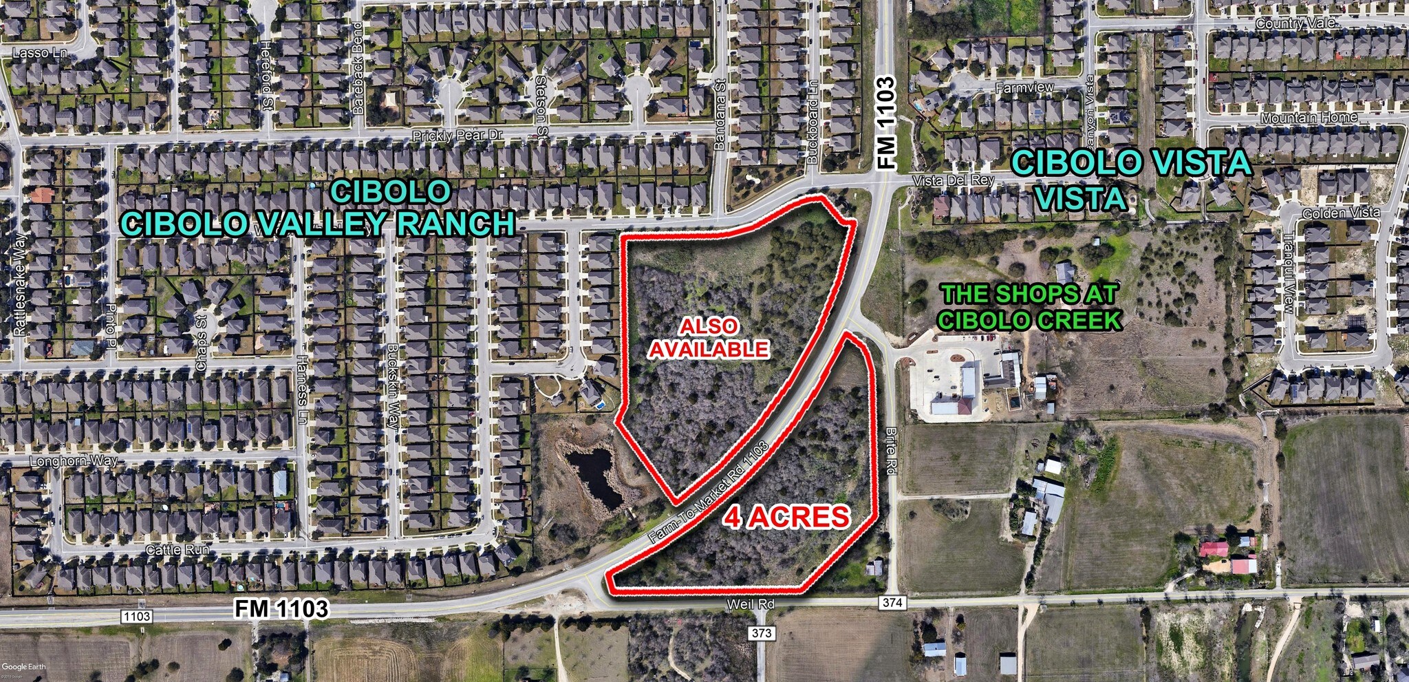 Fm 1103, Cibolo, TX for sale Aerial- Image 1 of 1