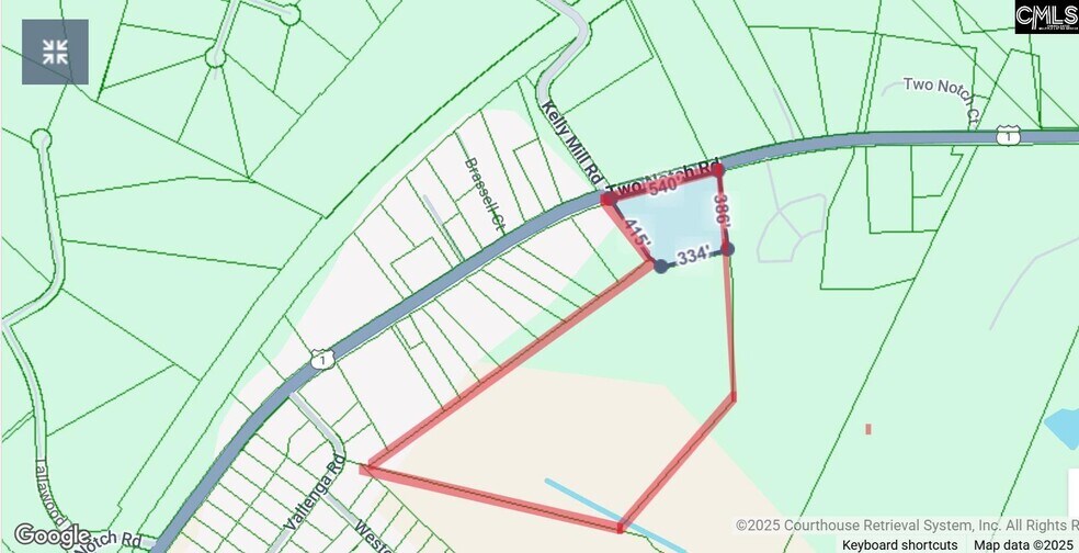 11020 Two Notch Rd, Elgin, SC for sale - Plat Map - Image 1 of 6