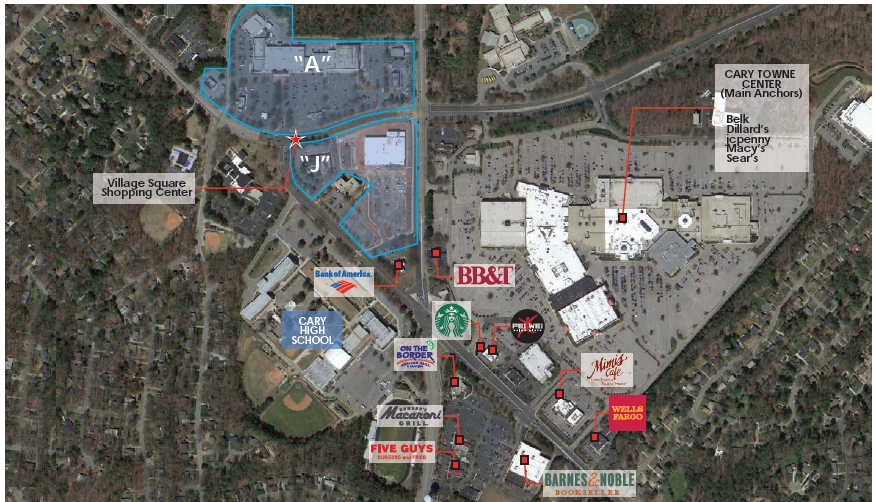 657 Cary Towne Blvd, Cary, NC for lease - Aerial - Image 2 of 9