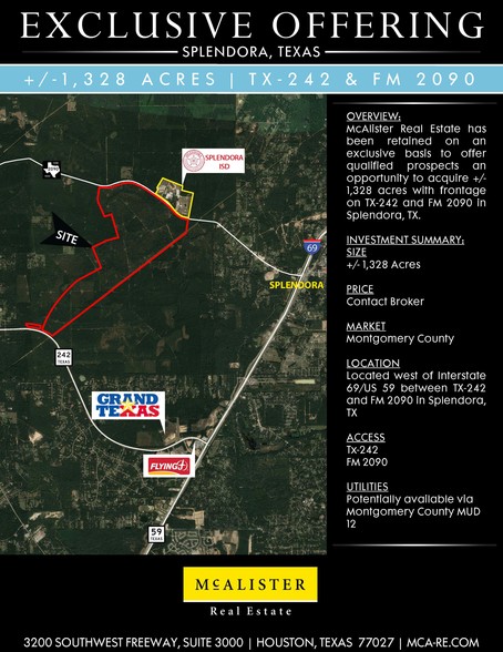 FM 242 & FM 2090 Rd, Splendora, TX for sale - Other - Image 1 of 1