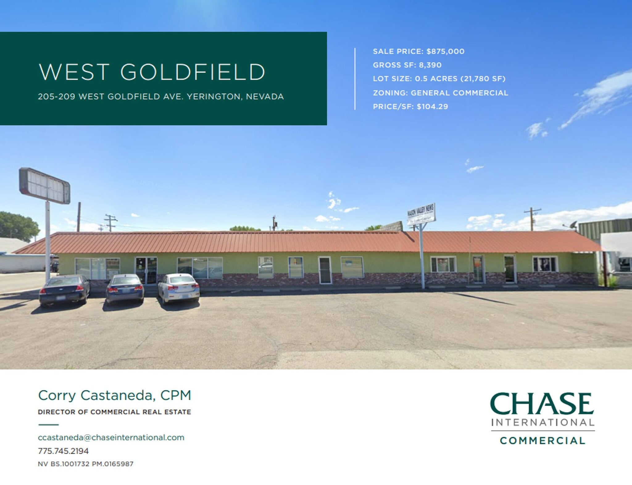 205 W Goldfield Ave, Yerington, NV for sale Primary Photo- Image 1 of 15