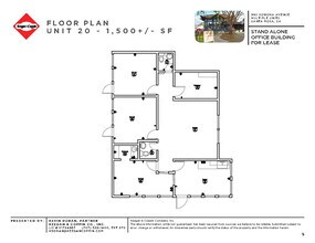 990 Sonoma Ave, Santa Rosa, CA for lease Floor Plan- Image 1 of 1