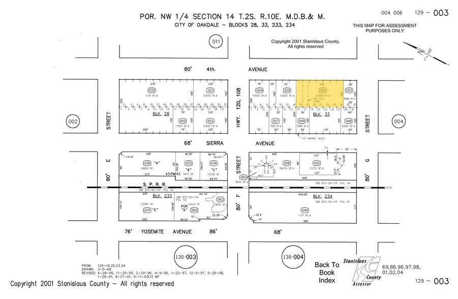 151 S Sierra Ave, Oakdale, CA for sale - Plat Map - Image 1 of 43