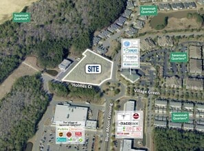 Blue Moon Crossing & Holmes Ct, Pooler, GA - AERIAL  map view - Image1