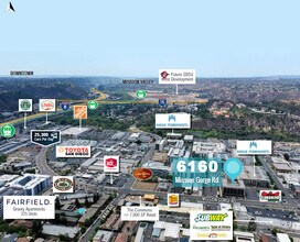 6160 Mission Gorge Rd, San Diego, CA - AERIAL map view - Image1