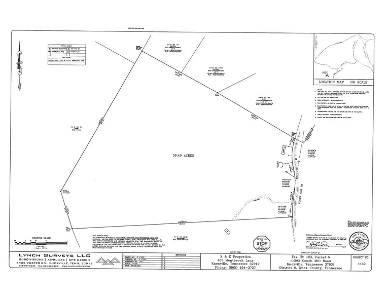 11303 Couch Mill rd, Knoxville, TN for sale - Site Plan - Image 1 of 5