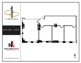 100 N LaSalle St, Chicago, IL for lease Floor Plan- Image 1 of 1